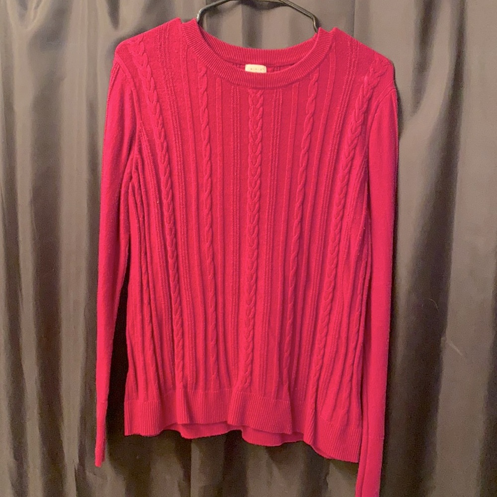 Cable knit sweater